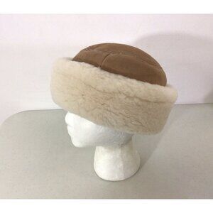 Shearling Lined Hat FRR Kelowna Canada Suede Womens Small